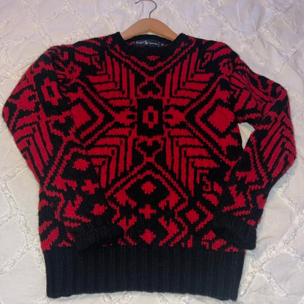 VINTAGE!!Ralph Lauren wool hand knit! Excellent shape And thick! Make an offer!